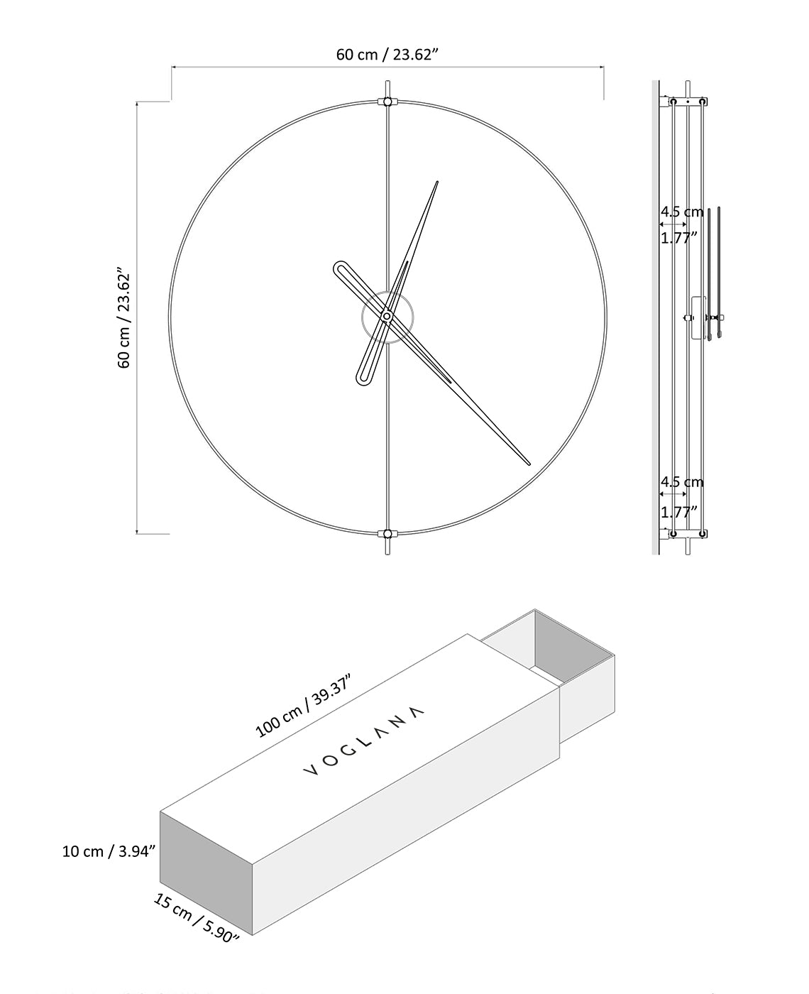 Size chart for Galileo Duo 60