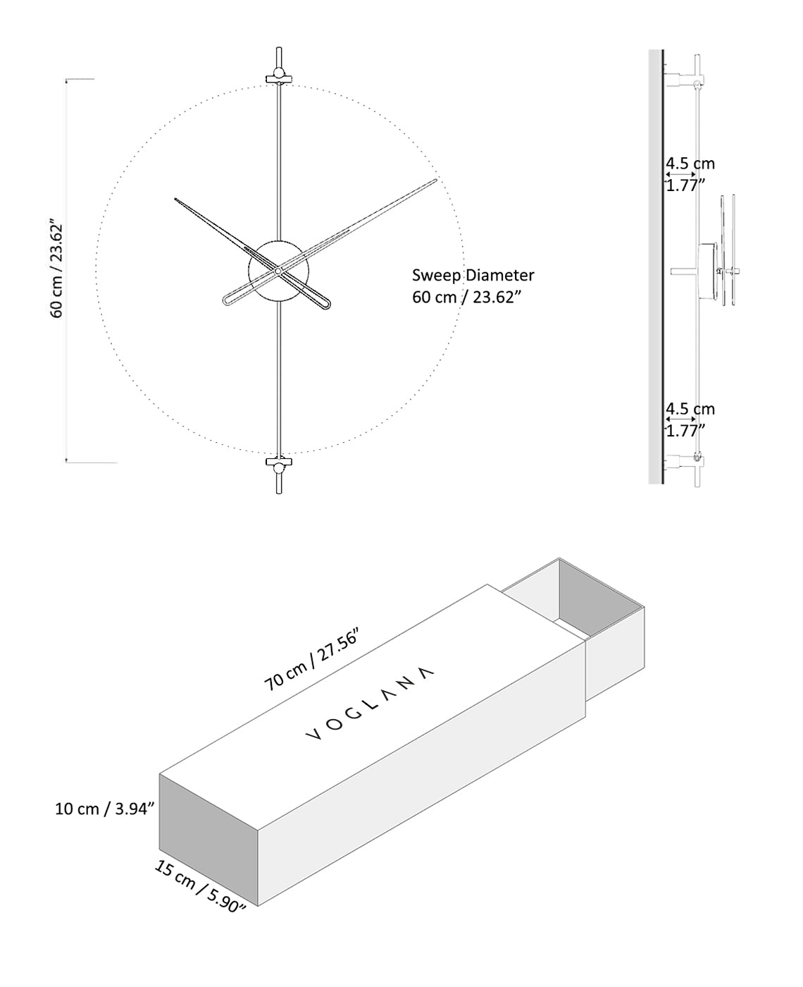 Size chart for Solvio 60